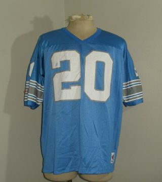 Mens Vintage Champion Detroit Lions Barry Sanders 20 Nfl Football Jersey 48