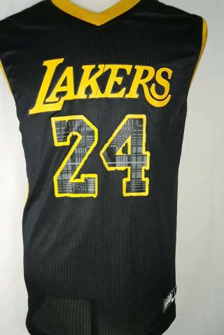 Kobe Bryant Los Angeles Lakers 24 Black color Jersey Men’s Size Large NBA brnd 2