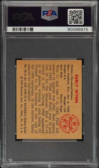 1950 Bowman SETBREAK Early Wynn 148 PSA 9 (PWCC) 2
