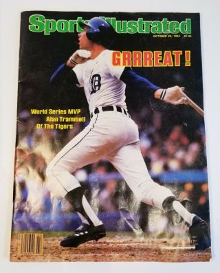 Alan Trammel - Detroit Tigers - Mvp - World Series 1984 - Sports Illustrated - " Grrreat "