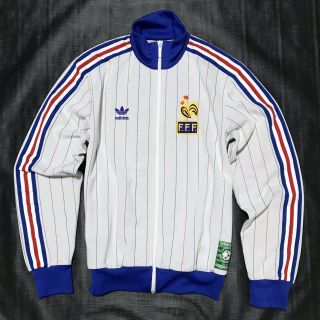 Adidas France Track Jacket 1982 World Cup Carre Magique Football Soccer M Med