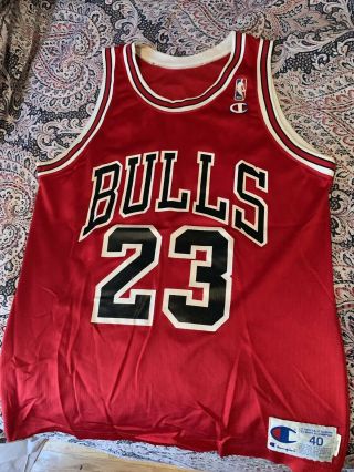 Authentic Michael Jordan Vintage Champions Jersey (size 40)