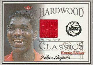 Hakeem Olajuwon 2004 - 05 Fleer Throwbacks Sp Jersey 16/99