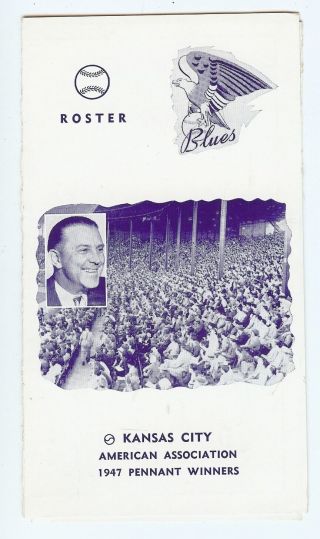 1948 Kansas City Blues Roster & Schedules - Rare