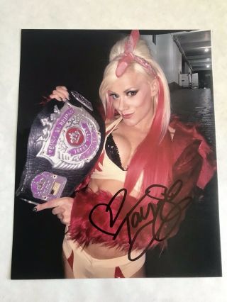 Tna Impact Wrestling Knockout Taya Valkyrie Autographed Sexy 8x10 Photo Signed