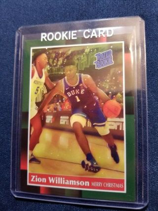 Zion Williamson Rookie Card Duke Blue Devils Merry Christmas Edition