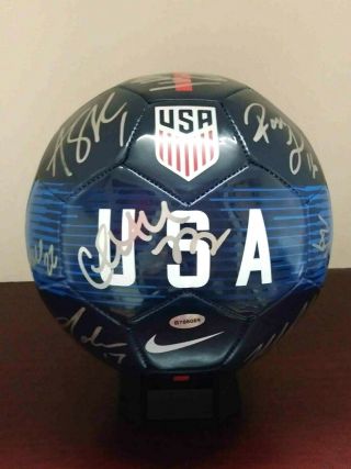 2019 Uswnt Signed Official Size (5) Nike Usa Team Logo Soccer Ball - 19 Sigs