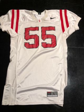 Game Worn Cornell Big Red Football Jersey Nike 55 Size L