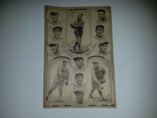 Cardinals 1925 Team Picture Bill Sherdel Rogers Hornsby Jim Bottomley Max Flack