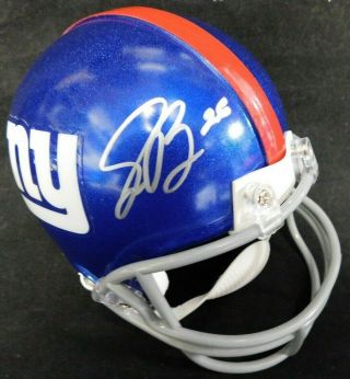 Saquon Barkley Signed York Giants Mini Football Helmet Jsa Authenticated (a)