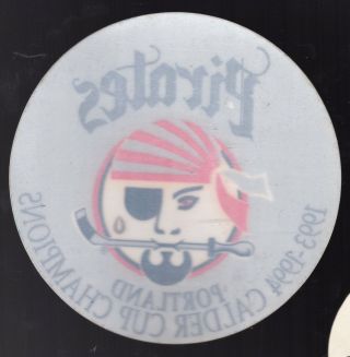 1993 - 94 Portland Pirates Calder Cup Champions Reverse Logo Decal Sticker Ahl