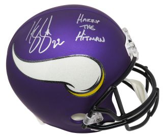 Harrison Smith Signed Minnesota Vikings Full Size Helmet W/harry The Hitman - Ss