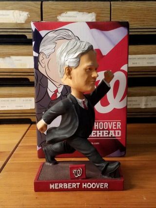 Herbert Hoover Racing President Washington Nationals 2016 Bobblehead W/ Box