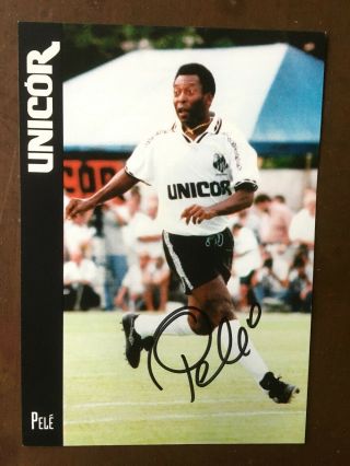 Pele - Soccer Legend - Autographed Postcard