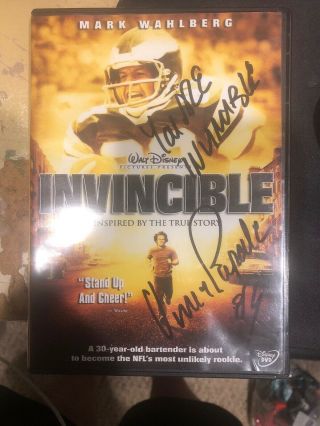 Vince Papale Autograph Signed Invincible Dvd Philadelphia Eagles Fly Eagles Fly
