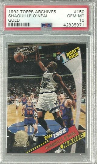 1992 - 93 Topps Archives Gold Shaquille O 