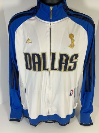 Adidas Nba Dallas Mavericks 2011 Champions Track Jacket Size L Rare Limited