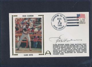 Rod Carew Signed First Day Cover Autograph Auto Psa/dna Ad71115