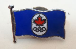 1972 Sapporo Japan Olympic Games Official Participation Pin Badge Canada