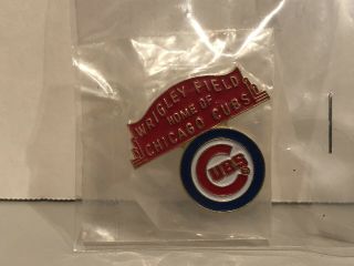 Vintage Chicago Cubs Mlb Wrigley Field Home Of Chicago Cubs Pin Very Rare