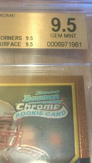 2000 Bowman Chrome Tom Brady ROOKIE RC 236 Beckett Graded 9.  5 4