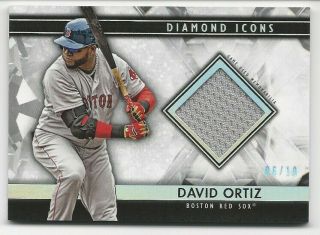 2019 Topps Diamond Icons David Ortiz Game Relic Jersey Card 6/10 Red Sox