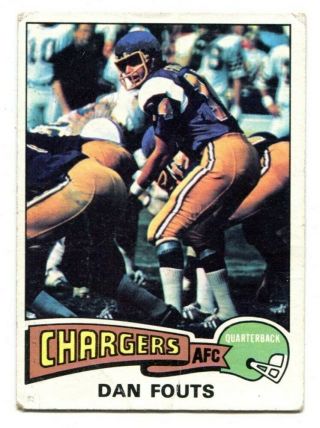 Dan Fouts 1975 Topps 367 Rc Rookie Chargers Vg/ex 47409