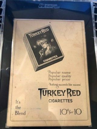 1910 - 1911 T3 Turkey Red Walter Johnson SGC 2.  0 Fair Ad Back 5