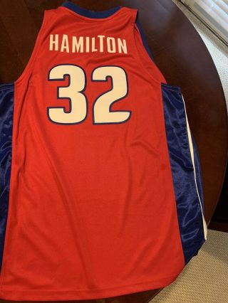 Adidas Authentics NBA Detroit Pistons Richard Rip Hamilton 32 Jersey Sz 48 2