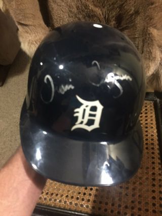 1990s Detroit Tigers Baseball Vintage Abc Game Worn Batting Helmet