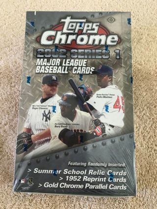 2002 Topps Chrome Baseball Series 1 Hobby Box - Factory