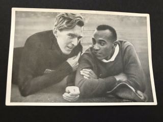 1936 Germany Olympics - Jesse Owens & Luz Long - Photo Card 26