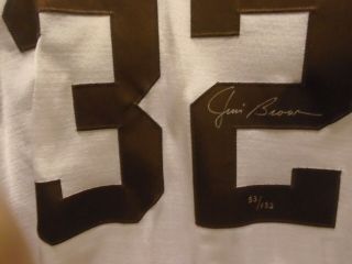 Jim Brown Uda Auto.  Jersey 53/132 See Discription Minty By Uda