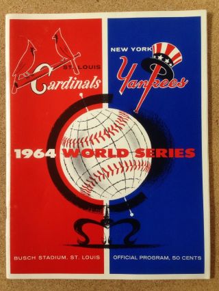 1964 St Louis Cardinal York Yankees World Series Baseball Program