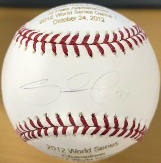Pablo Sandoval Autographed Signed Major League Baseball Engraved Stats Giants