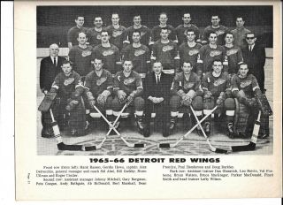 1965 - 66 Detroit Red Wings - Canadiens Stanley Cup Program Game 4 Habs Tie it Up 8