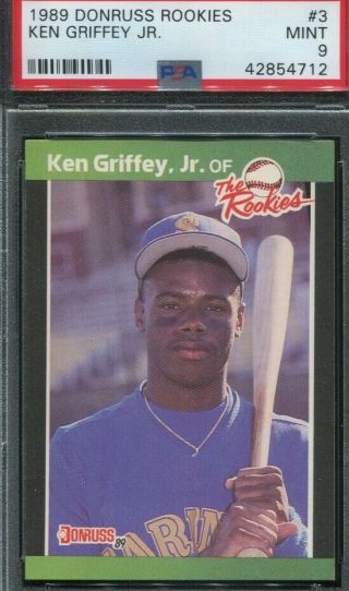 1989 89 Donruss Rookies Ken Griffey Jr.  Psa 9 3 Mariners Rc 54712