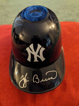 Yogi Berra Autographed Mini Ice Cream Yankees Helmet Signed Batting Helmit