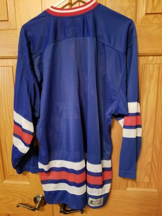 Vintage 1990s Starter York Rangers NHL Jersey Size M 2