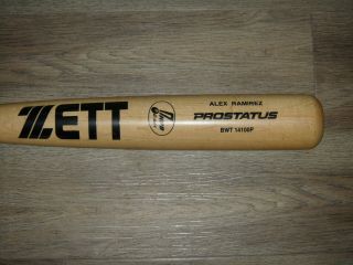 Zett Prostatus Wood Baseball Bat Authentic Yakult Swallows Alex Ramirez
