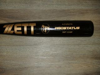 Zett Prostatus Wood Baseball Bat Authentic Yakult Swallows Atsuya Furuta