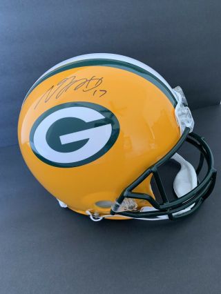Packers Davante Adams Authentic Signed Full Size Speed Helmet Jsa Witness