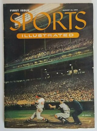 1st First Issue Sports Illustrated Aug 16 1954 Intact Topps Cards