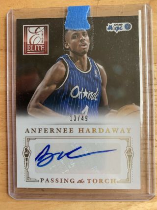 Anfernee Hardaway & Victor Oladipo 2013/14 Elite Passing The Torch Dual Auto/49