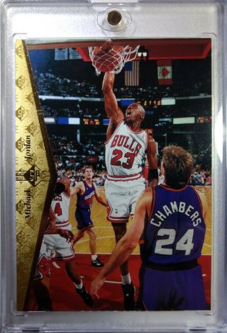 Rare: 1994 - 95 Upper Deck Sp Gold Promo Michael Jordan 23,  Chicago Bulls Hof