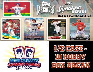 Detroit Tigers 2019 Topps Archives Signatures - 1/2 Case 10 Box Break 8