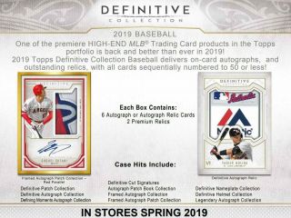 Hank Aaron 2019 Topps Definitive Baseball Full Case,  2 Boxes 5x Break 3