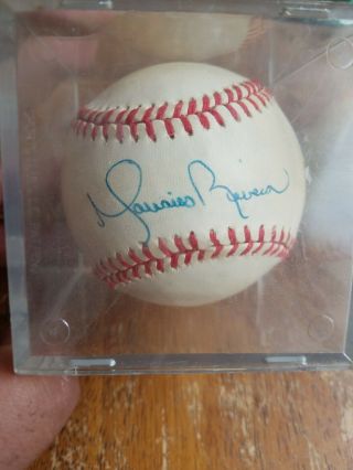 1996 Offical Championship Series Game Ball Autographed By Mariano Rivera