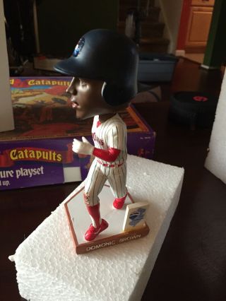 Domonic Brown Lakewood Blue Claws 2011 Phillies Bobblehead - Made The Phillies