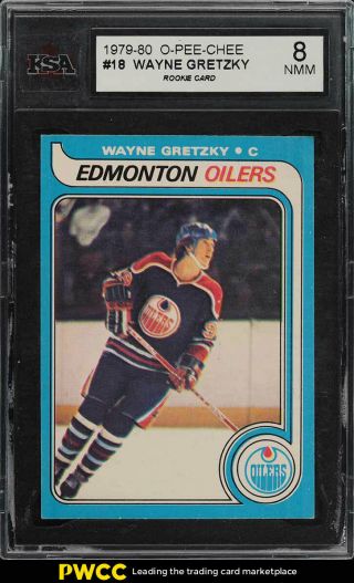1979 O - Pee - Chee Hockey Wayne Gretzky Rookie Rc 18 Ksa 8,  Re - Colored (pwcc)